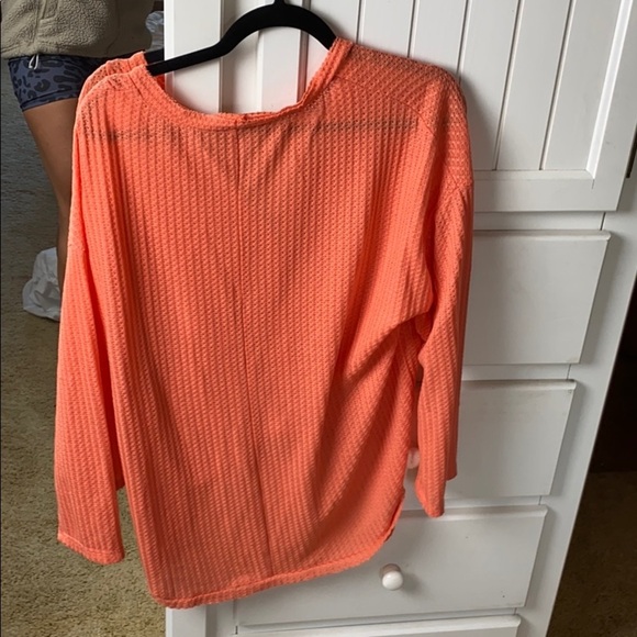 Coral Tie Front Tee - Picture 3 of 3